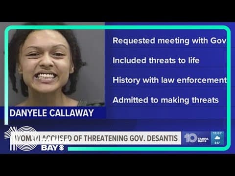 Deputies: Riverview woman charged with sending death threats to Governor Ron DeSantis