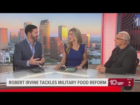 Celebrity Chef Robert Irvine tackles military food reform