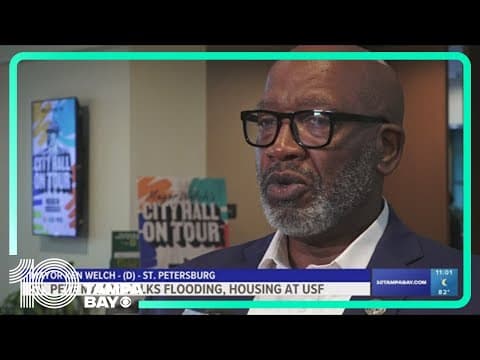 St. Pete mayor talks flooding, housing at USF