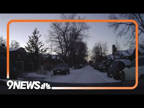 Icy conditions around Denver on Wednesday morning