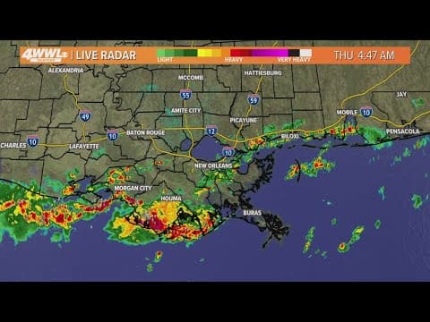 New Orleans Weather: Scattered thunderstorms expected Thursday