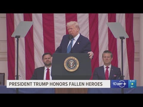President Trump commemorates Memorial Day at Arlington National Cemetery