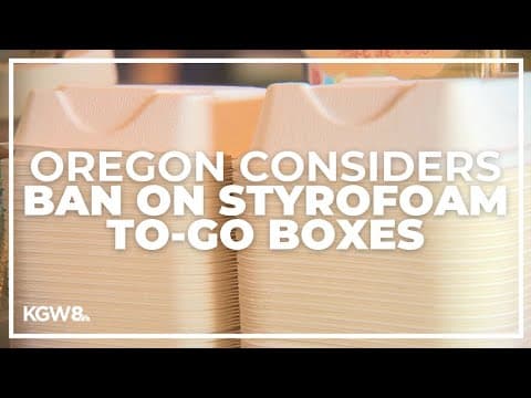 Oregon lawmakers consider banning Styrofoam to-go boxes and customers to bring their own containers