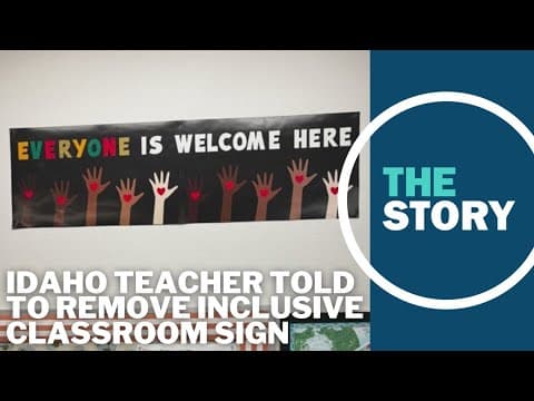 Idaho teacher ordered to remove ‘Everyone is Welcome Here’ sign from classroom