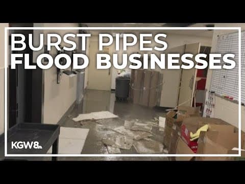 Portland metro-area businesses facing thousands of dollars in damages after burst pipes