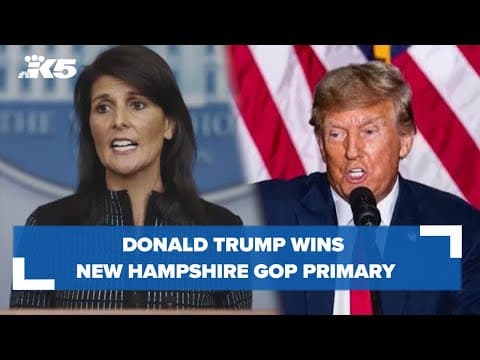 Donald Trump wins New Hampshire GOP presidential primary