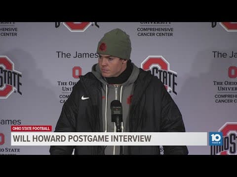 Ohio State QB Will Howard speaks after 13-10 loss to Michigan