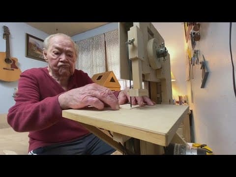 91-year-old woodworker was told a table saw was too dangerous, so he built his own