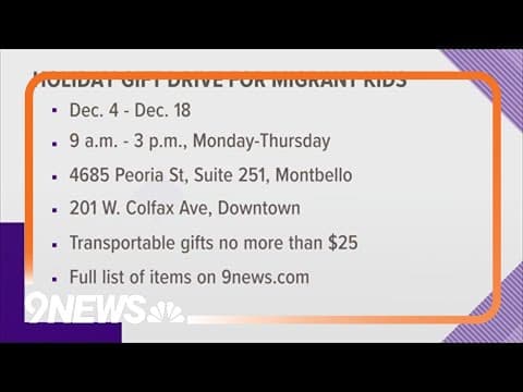 Denver collecting gifts for migrant children in shelters