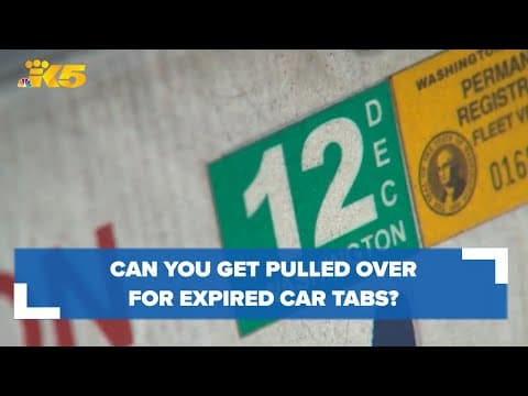 KING Question: Can you get pulled over for expired car tabs?