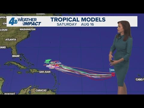 Tuesday Noon Tropics Update: Erin struggles but could eventually strengthen