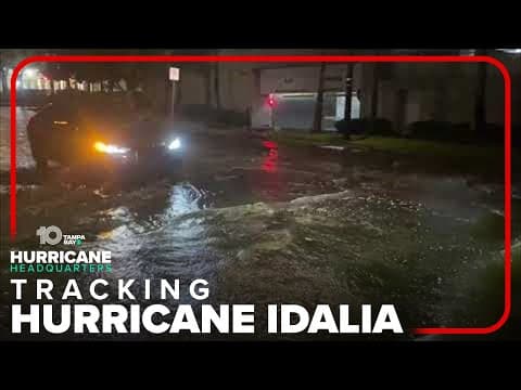 Tracking Hurricane Idalia: Driver attempts to travel through flooded Bayshore Boulevard in Tampa