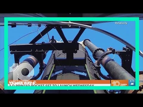 3-D printed rocket to launch from Cape Canaveral on Wednesday