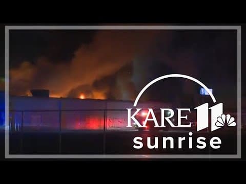 Massive flames engulf former Kmart in south Minneapolis