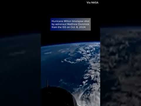 WATCH: Aerial view of Hurricane Milton from ISS