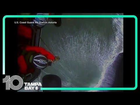 Dog rescued after falling down cliff in Oregon