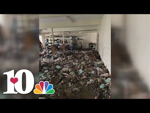 Floods from Hurricane Helene leave Newport's oldest food pantry devastated