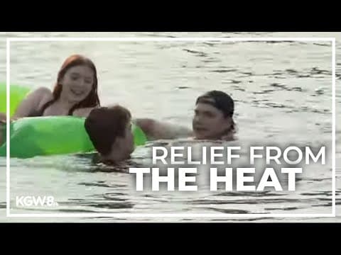 Oregonians combat heat wave at Clackamas River