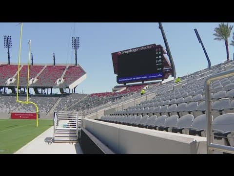 An inside look at San Diego  State University's sparkling new Snapdragon Stadium