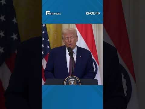 Pres. Trump talks about US trade deficit with India