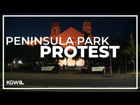 Catholic church spared damage during North Portland protest overnight