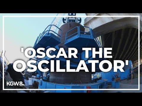 ODOT brings in massive oscillator to help with seismic upgrades to Abernethy Bridge