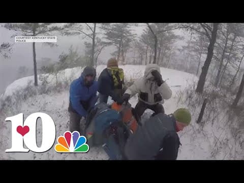Watch the moment rescue crews brought Red River Gorge hikers to safety
