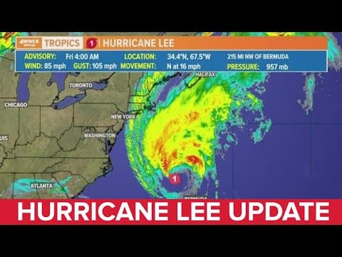 Friday morning tropical update: Hurricane Lee headed for Canadian landfall