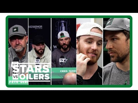 Stars vs. Oilers | Pete DeBoer, Tyler Seguin, Chris Tanev, Jake Oettinger, Alex Petrovic interview