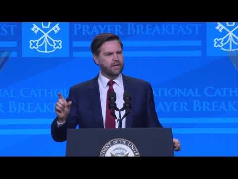 VP JD Vance speaks at National Catholic Prayer Breakfast in Washington