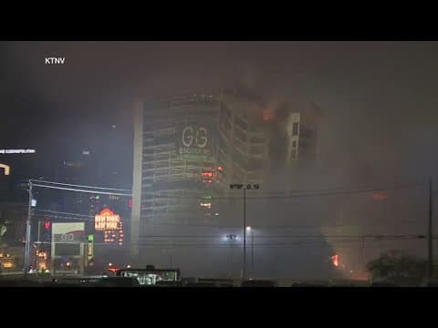 Implosion brings down third-oldest casino on the Las Vegas Strip