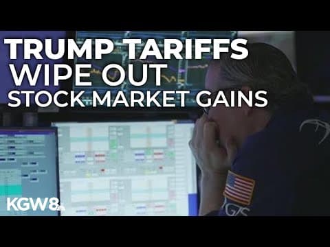 Trump’s tariffs and trade policies lead to stock market losses