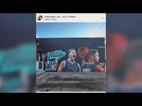 Luka Doncic mural in Dallas is finally complete