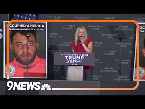 Aurora City Councilwoman Danielle Jurinsky Speaks at Donald Trump Rally