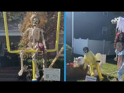 ‘Bad Boney' Halloween display at Massachusetts home getting a lot of attention