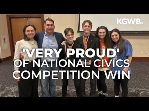 Oregon high schoolers named co-champions of national civics competition