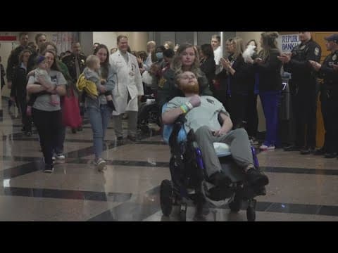 Wounded southern Indiana deputy welcomed home by grateful community
