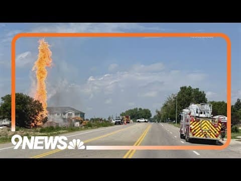 Xcel said 5 workers hurt after gas line fire in Johnstown