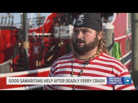 Good Samaritans on pirate cruise ship jumped into action after boat crashed into Clearwater ferry