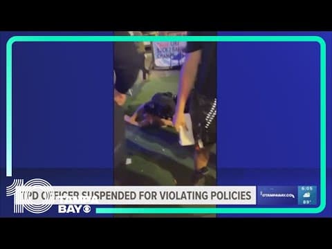Tampa sergeant suspended for putting hand on suspect's neck, failing to submit video of it