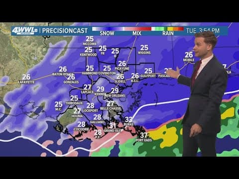 Winter storm with heavy snow likely across South Louisiana