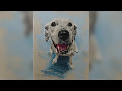 Portrait of late dog taken in porch theft, Columbus woman says
