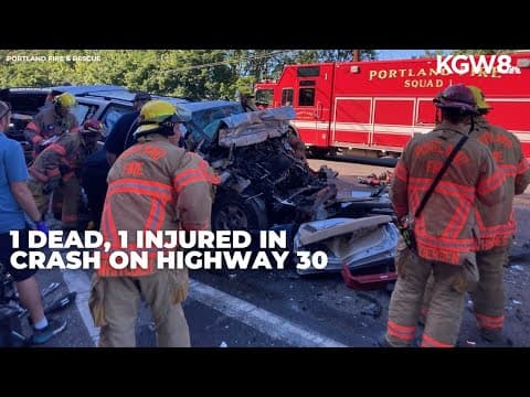 1 dead, 1 injured in crash near St. Johns Bridge