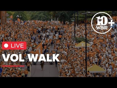 Watch Live: Tennessee hosts Vol Walk ahead of matchup against Georgia Bulldogs