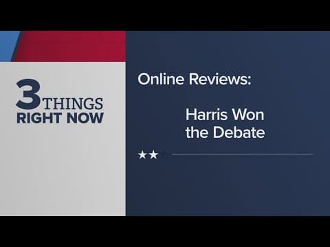 Who won the debate? | First presidential debate takes place between Harris and Trump