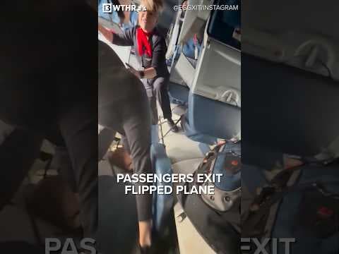 Passengers evacuate Delta Air Lines plan after Toronto crash