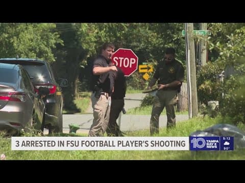 Three arrested in connection with shooting that left FSU football player in critical condition