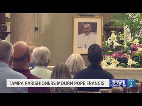 Thousands of Catholics across Tampa Bay gather to remember Pope Francis