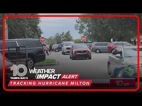 Tampa Bay area residents heading towards Kissimmee, Orlando ahead of Hurricane Milton