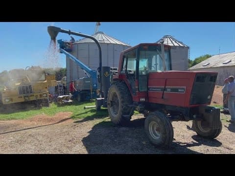 Man hospitalized after being trapped in Crawford County grain bin